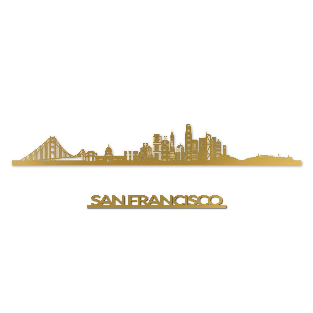 San Francisco - Siluet City Silhouettes SkylineSGDSAN - YSGDSAN - YSmall - 23.6 in - 60 cmGoldYes, please