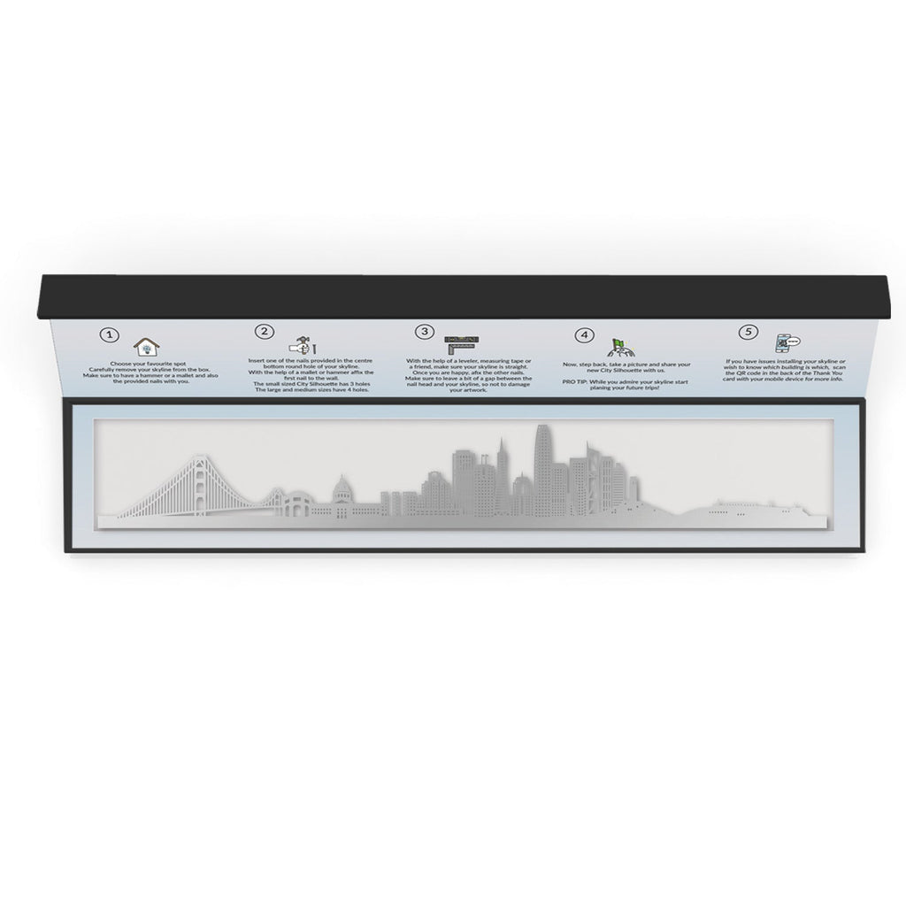 San Francisco - Siluet City Silhouettes SkylineSSLSAN - YSSLSAN - YSmall - 23.6 in - 60 cmSilverYes, please