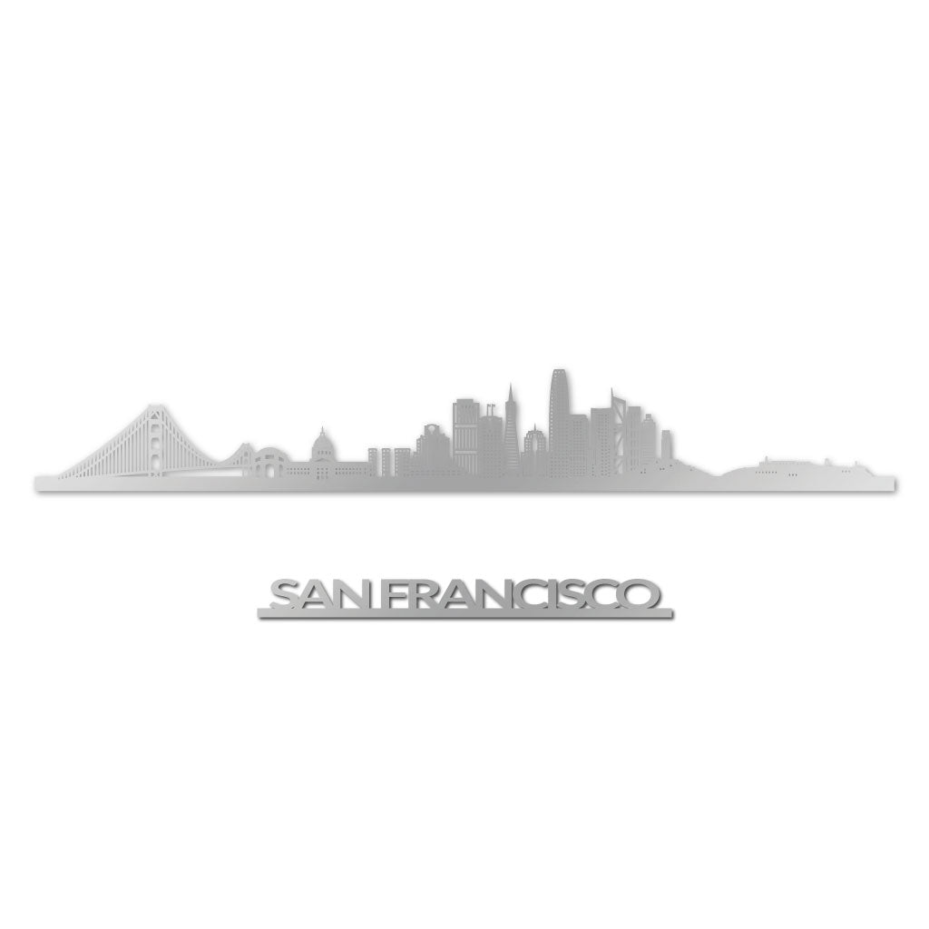 San Francisco - Siluet City Silhouettes SkylineSSLSAN - YSSLSAN - YSmall - 23.6 in - 60 cmSilverYes, please