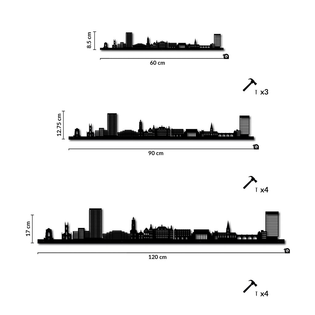 Sheffield - Siluet City Silhouettes SkylineSSLSHE - YSSLSHE - YSmall - 23.6 in - 60 cmSilverYes, please
