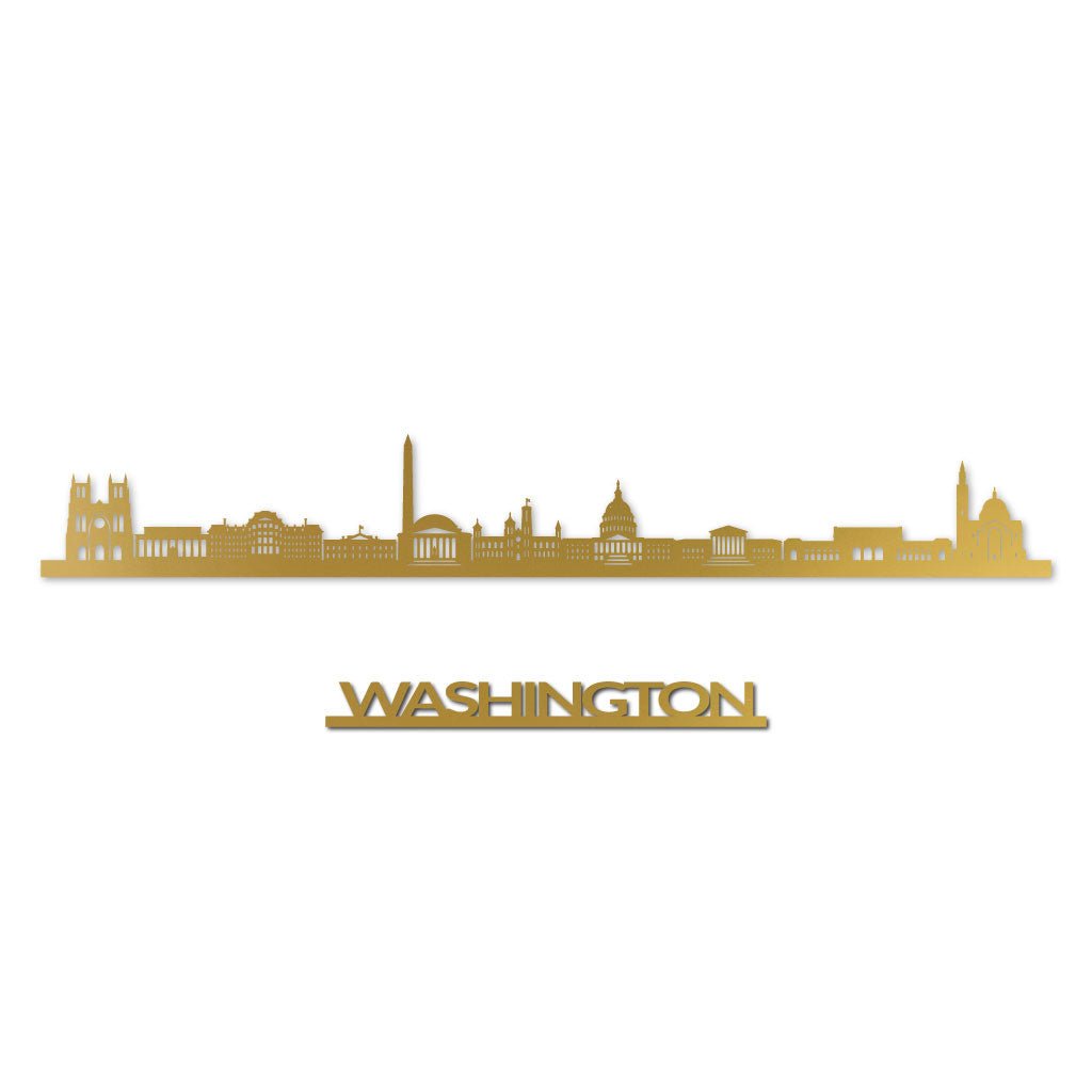 Washington DC - Siluet City Silhouettes SkylineSGDWAS - YSGDWAS - YSmall - 23.6 in - 60 cmGoldYes, please