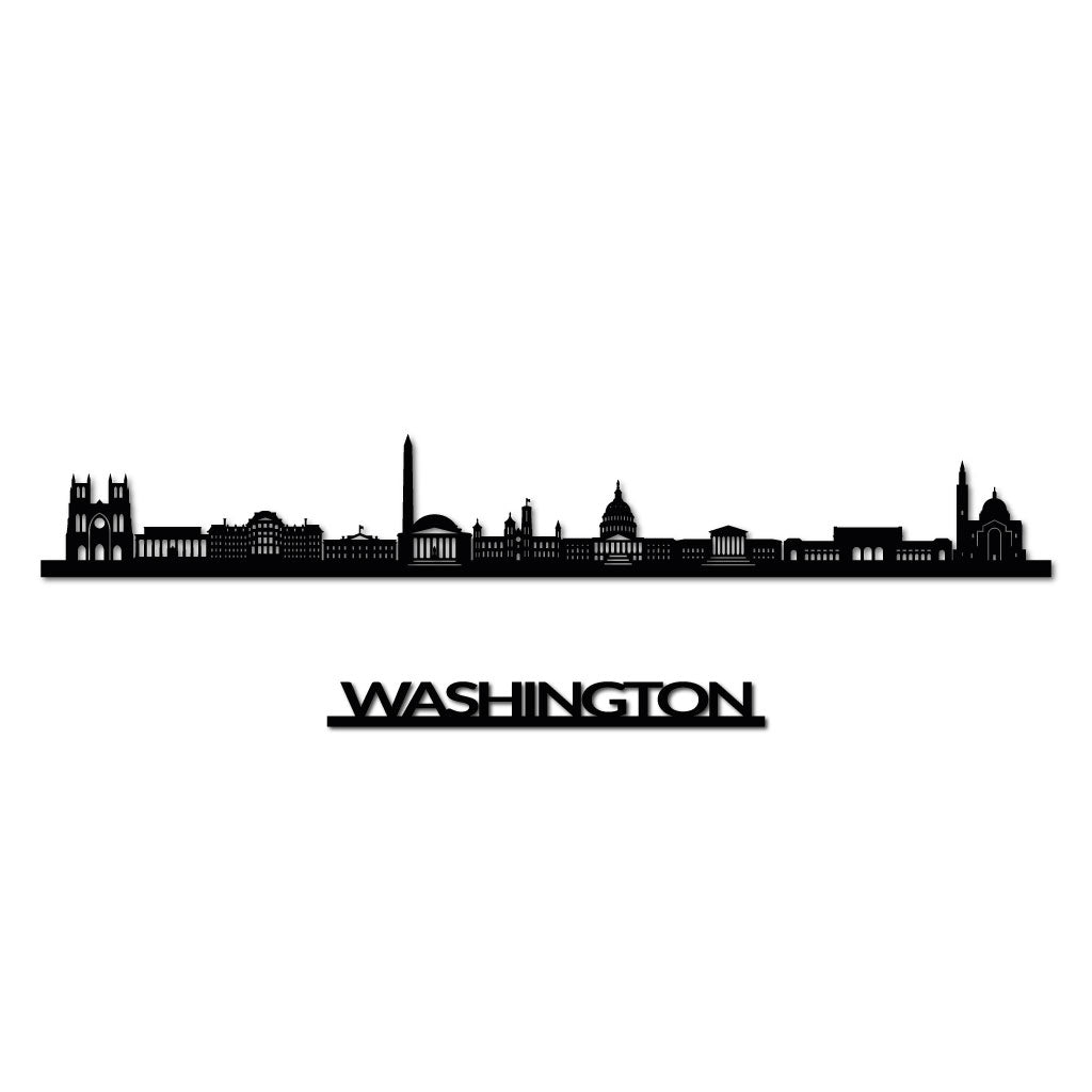Washington DC - Siluet City Silhouettes SkylineSMBWAS - YSMBWAS - YSmall - 23.6 in - 60 cmBlackYes, please