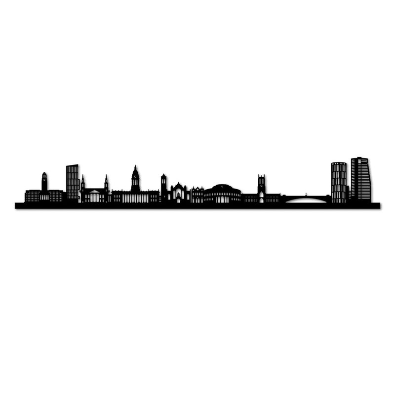 Leeds - City Skyline - Wall Art - Siluet City Silhouettes