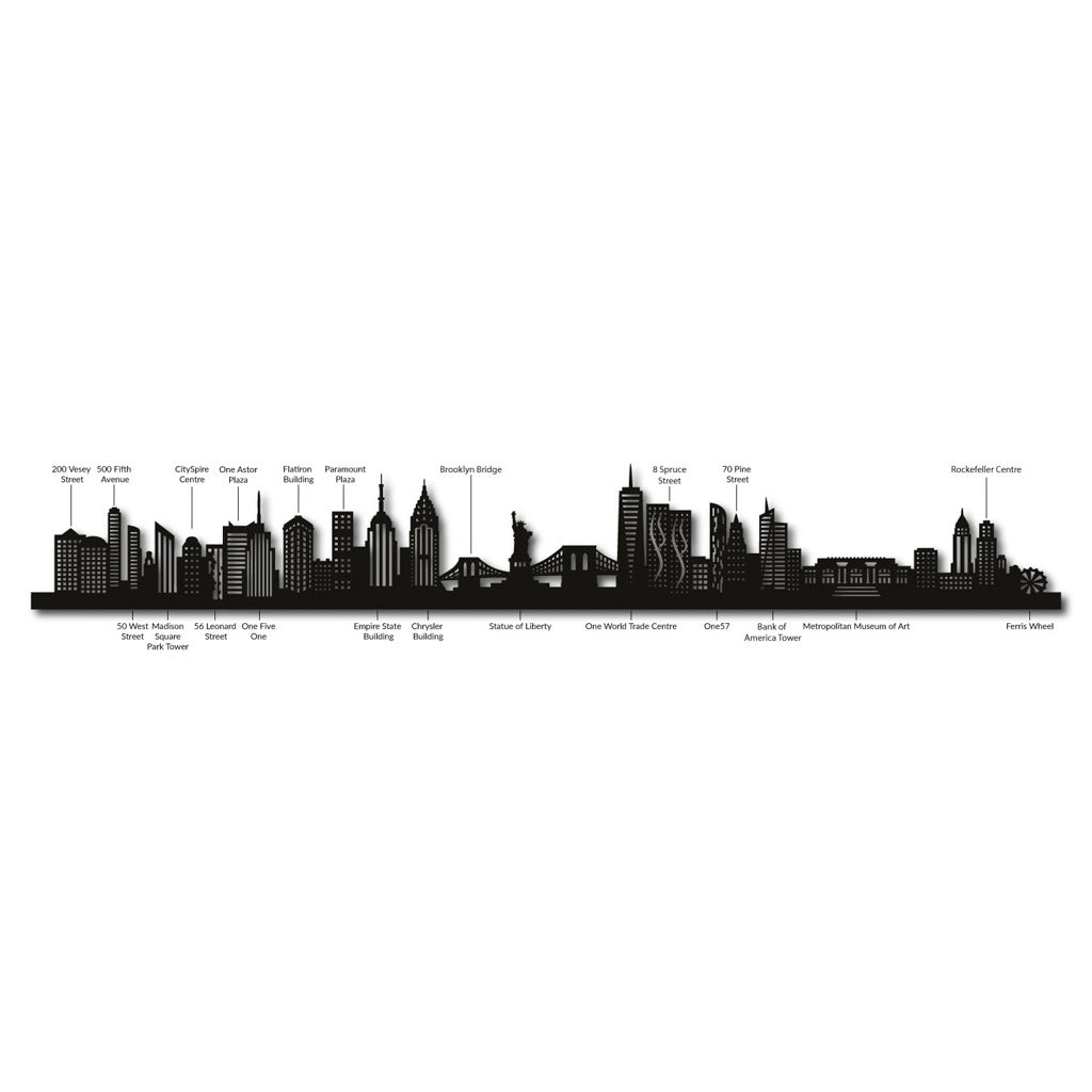 new york city skyline silhouette 2022