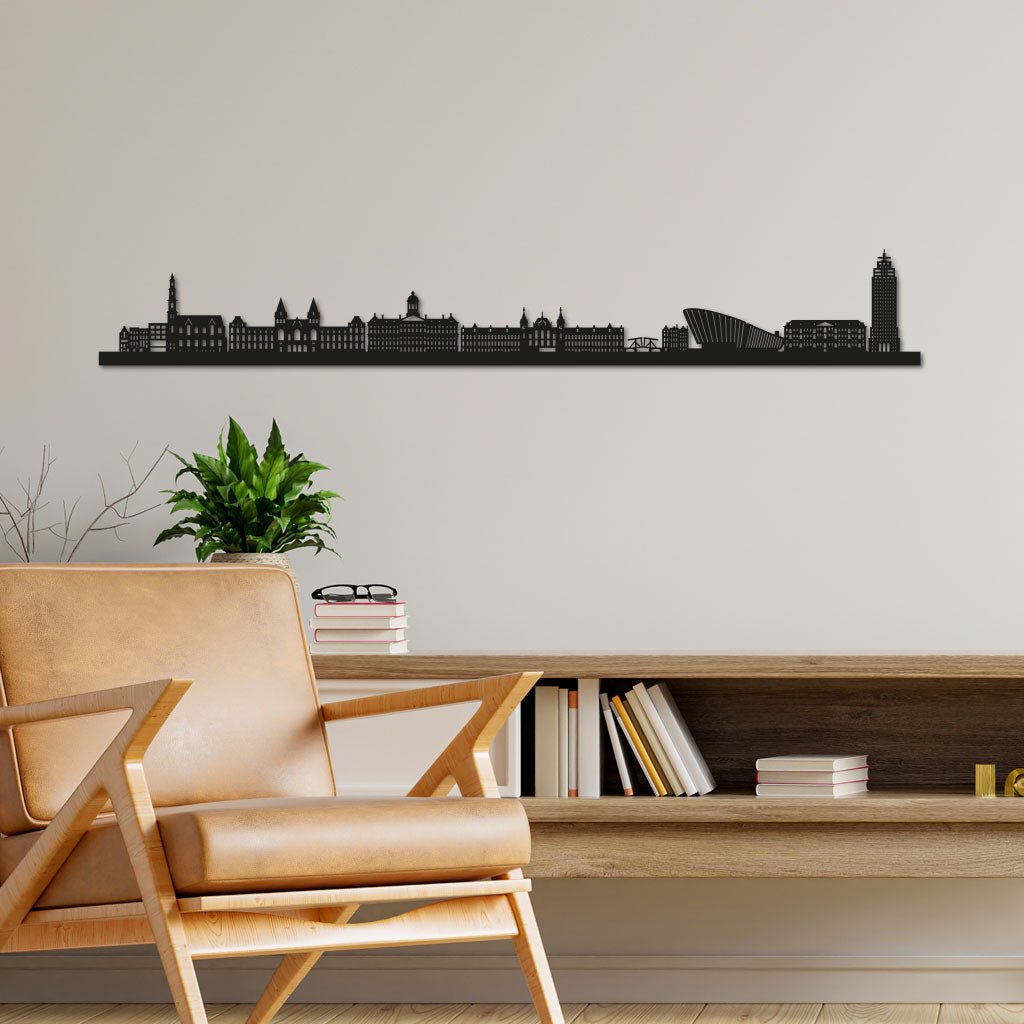 Amsterdam - Siluet City Silhouettes SkylineSMBAMSSMBAMSSmall - 23.6 in - 60 cmBlackNo, thank you