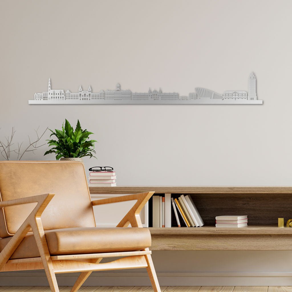 Amsterdam - Siluet City Silhouettes SkylineSSLAMSSSLAMSSmall - 23.6 in - 60 cmSilverNo, thank you