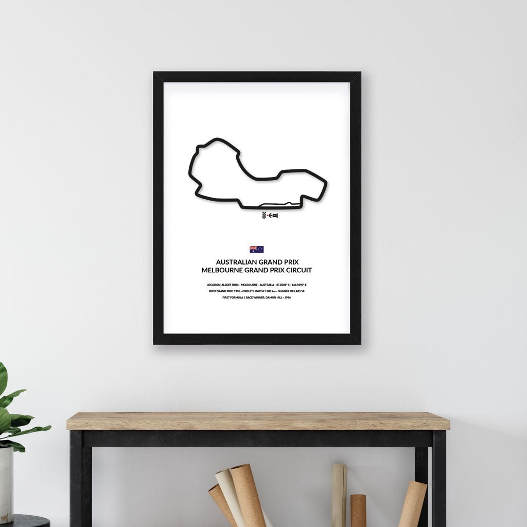 Australia Grand Prix - Melbourne - Siluet City Silhouettes Wall artMELGP3040MELGP3040