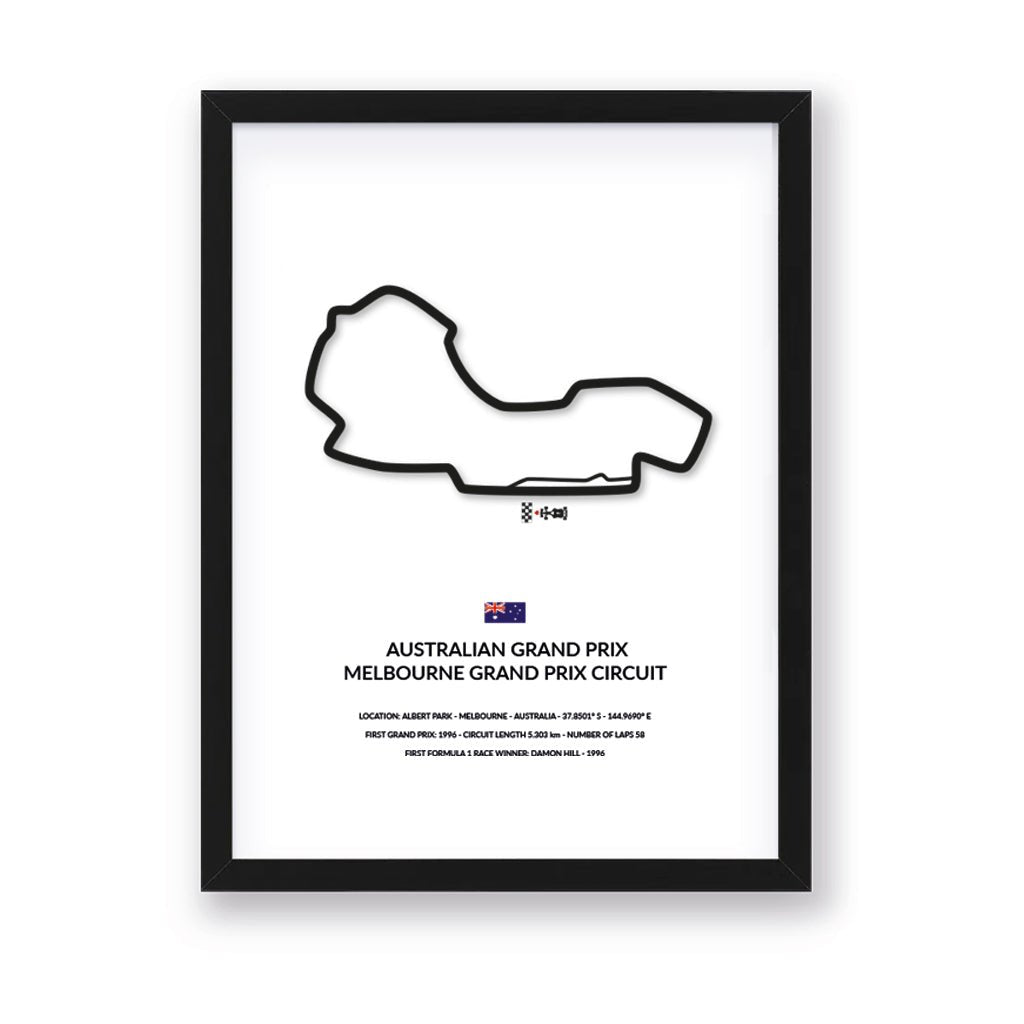 Australia Grand Prix - Melbourne - Siluet City Silhouettes Wall artMELGP3040MELGP3040