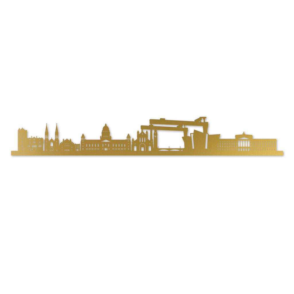 Belfast - Siluet City Silhouettes SkylineSGDBELSGDBELSmall - 23.6 in - 60 cmGoldNo, thank you