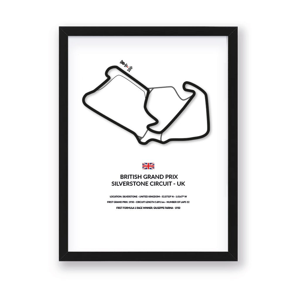 British Grand Prix - Silverstone - Siluet City Silhouettes Wall artLTNGP3040LTNGP3040