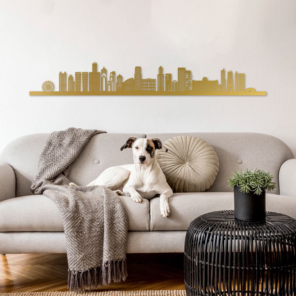 Chicago - Siluet City Silhouettes SkylineSGDCHISGDCHISmall - 23.6 in - 60 cmGoldNo, thank you