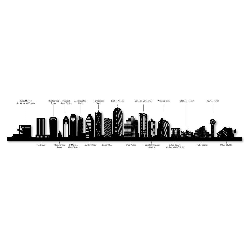 Dallas - Siluet City Silhouettes SkylineSSLDTX - YSSLDTX - YSmall - 23.6 in - 60 cmSilverYes, please