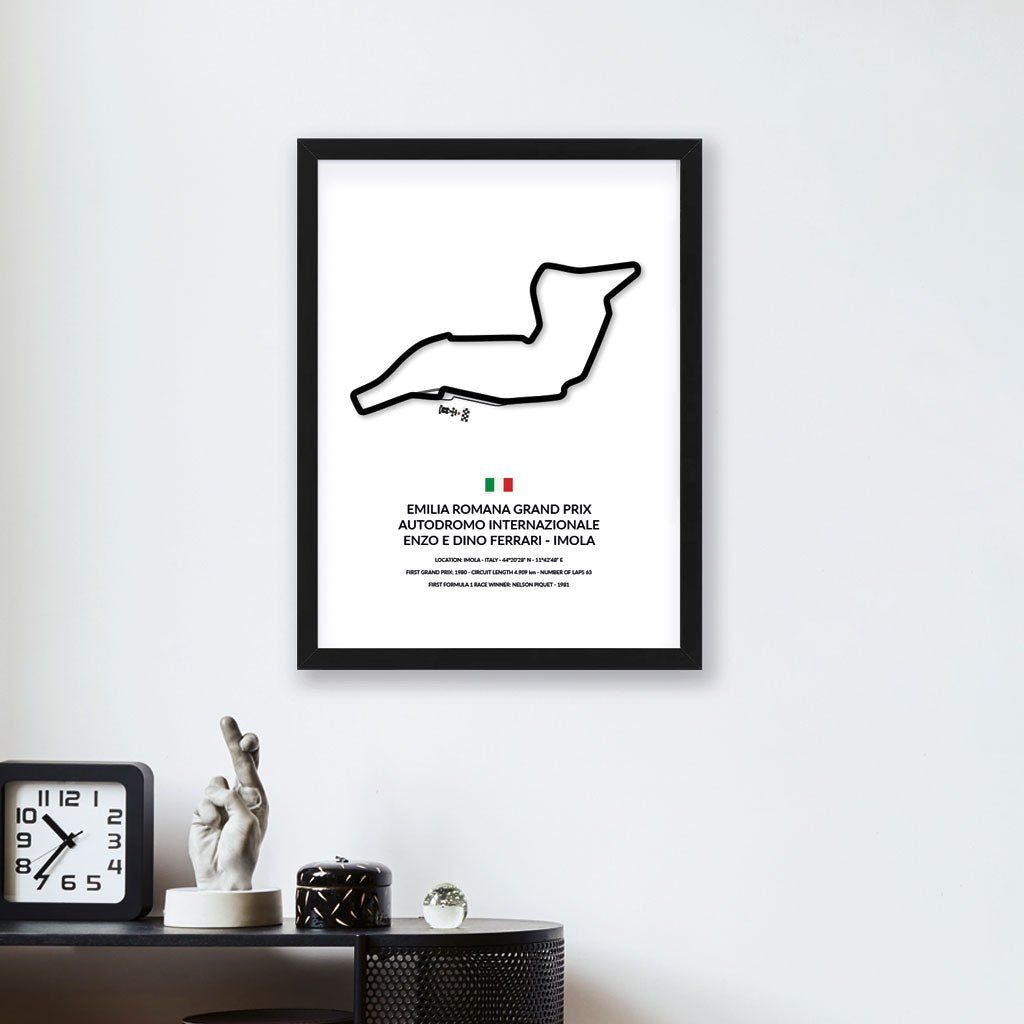 Emilia Romana Grand Prix - Imola - Siluet City Silhouettes Wall artFRLGP3040FRLGP3040