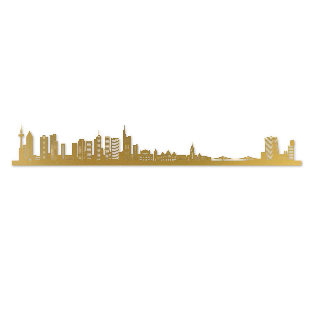 Frankfurt - Siluet City Silhouettes SkylineSGDFRASGDFRASmall - 23.6 in - 60 cmGoldNo, thank you