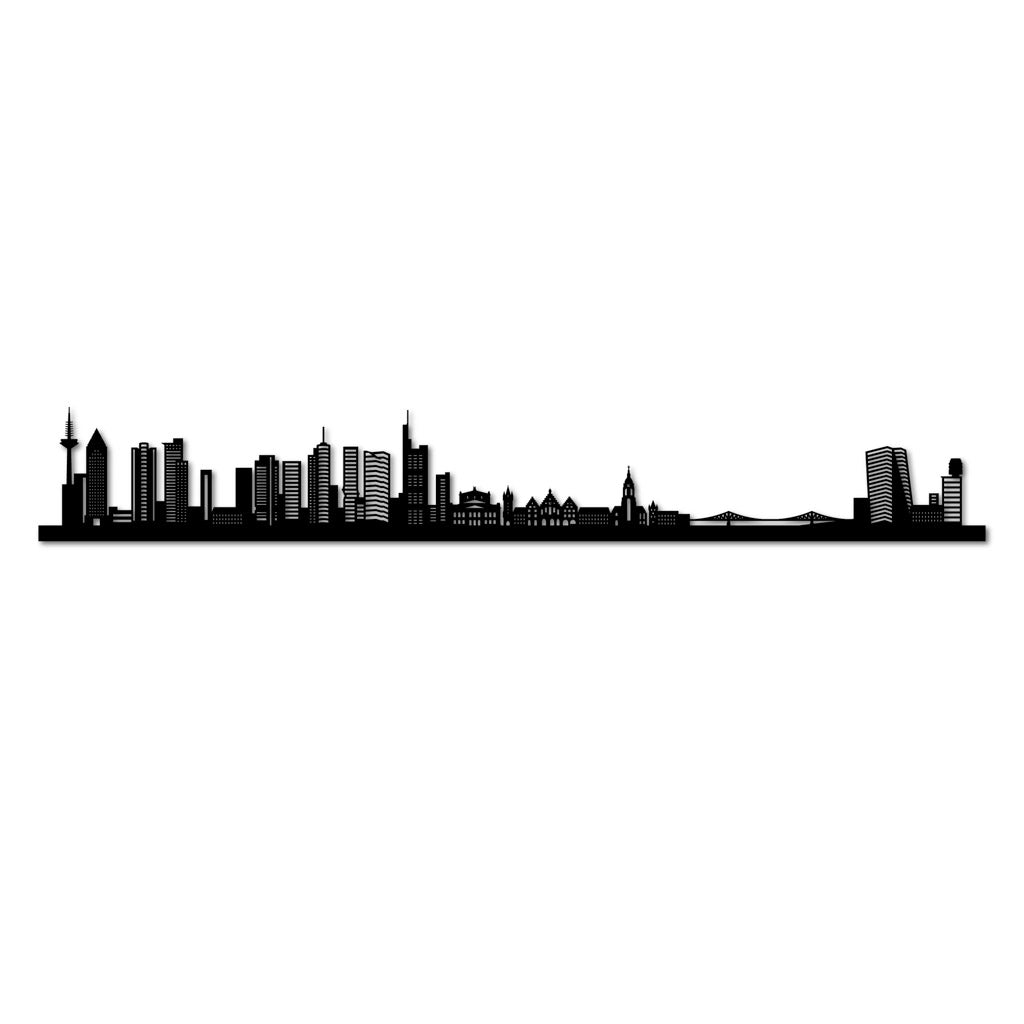 Frankfurt - Siluet City Silhouettes SkylineSMBFRASMBFRASmall - 23.6 in - 60 cmBlackNo, thank you