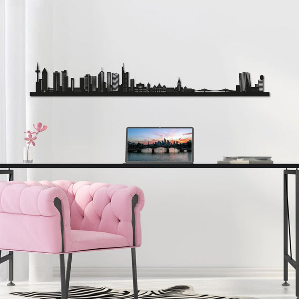 Frankfurt - Siluet City Silhouettes SkylineSMBFRASMBFRASmall - 23.6 in - 60 cmBlackNo, thank you