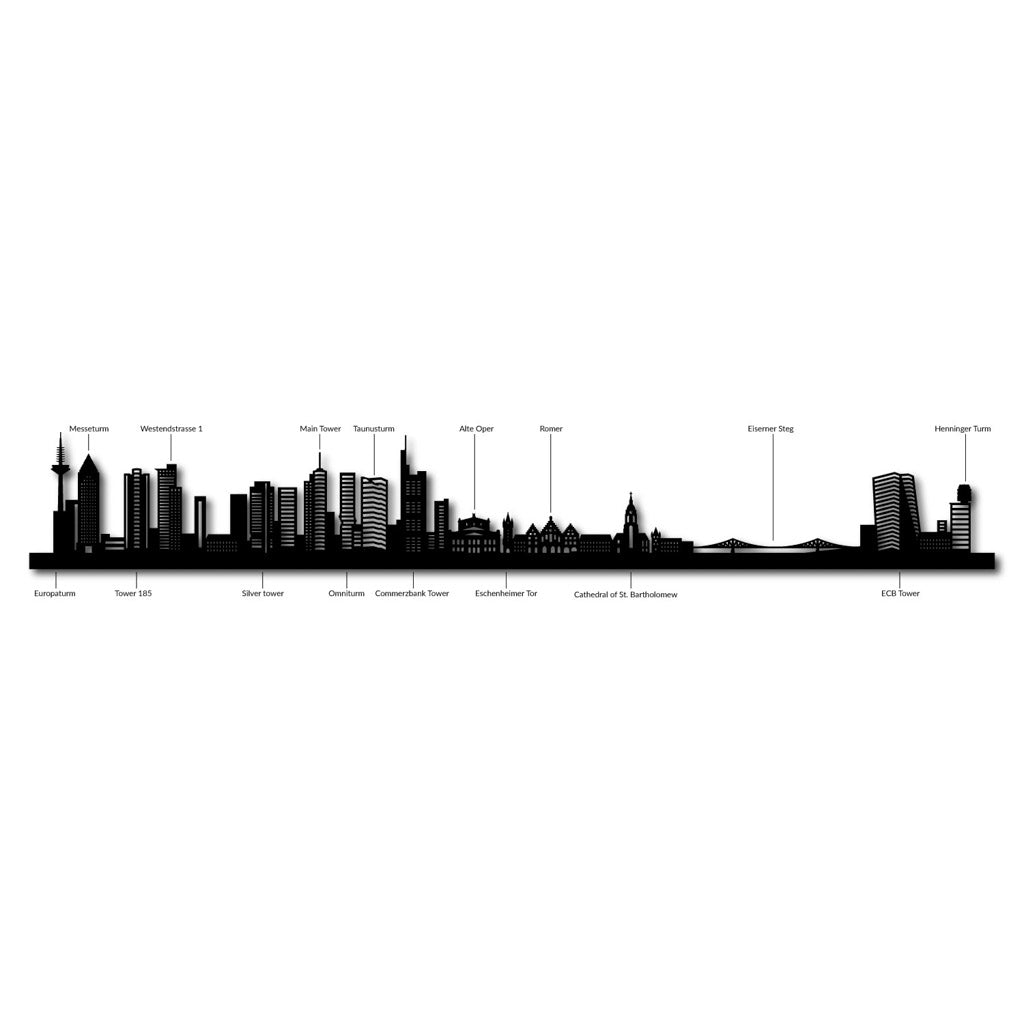 Frankfurt - Siluet City Silhouettes SkylineSSLFRA - YSSLFRA - YSmall - 23.6 in - 60 cmSilverYes, please