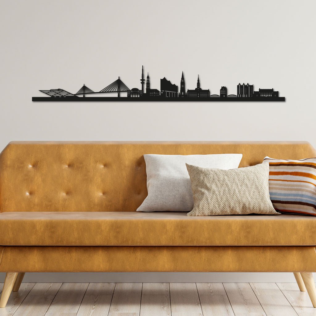 Hamburg - Siluet City Silhouettes SkylineSMBHAMSMBHAMSmall - 23.6 in - 60 cmBlackNo, thank you