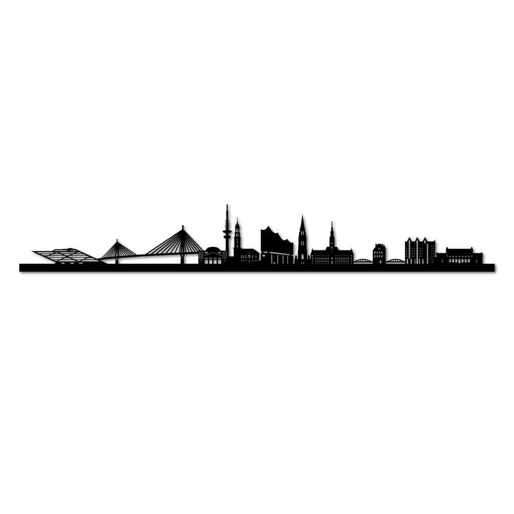 Hamburg - Siluet City Silhouettes SkylineSMBHAMSMBHAMSmall - 23.6 in - 60 cmBlackNo, thank you