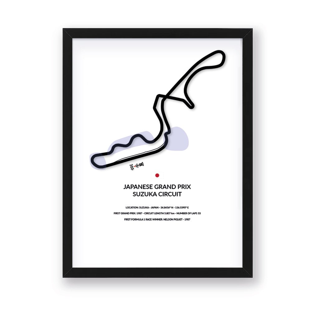Japanese Grand Prix - Suzuka - Siluet City Silhouettes Wall artNGOGP3040NGOGP3040