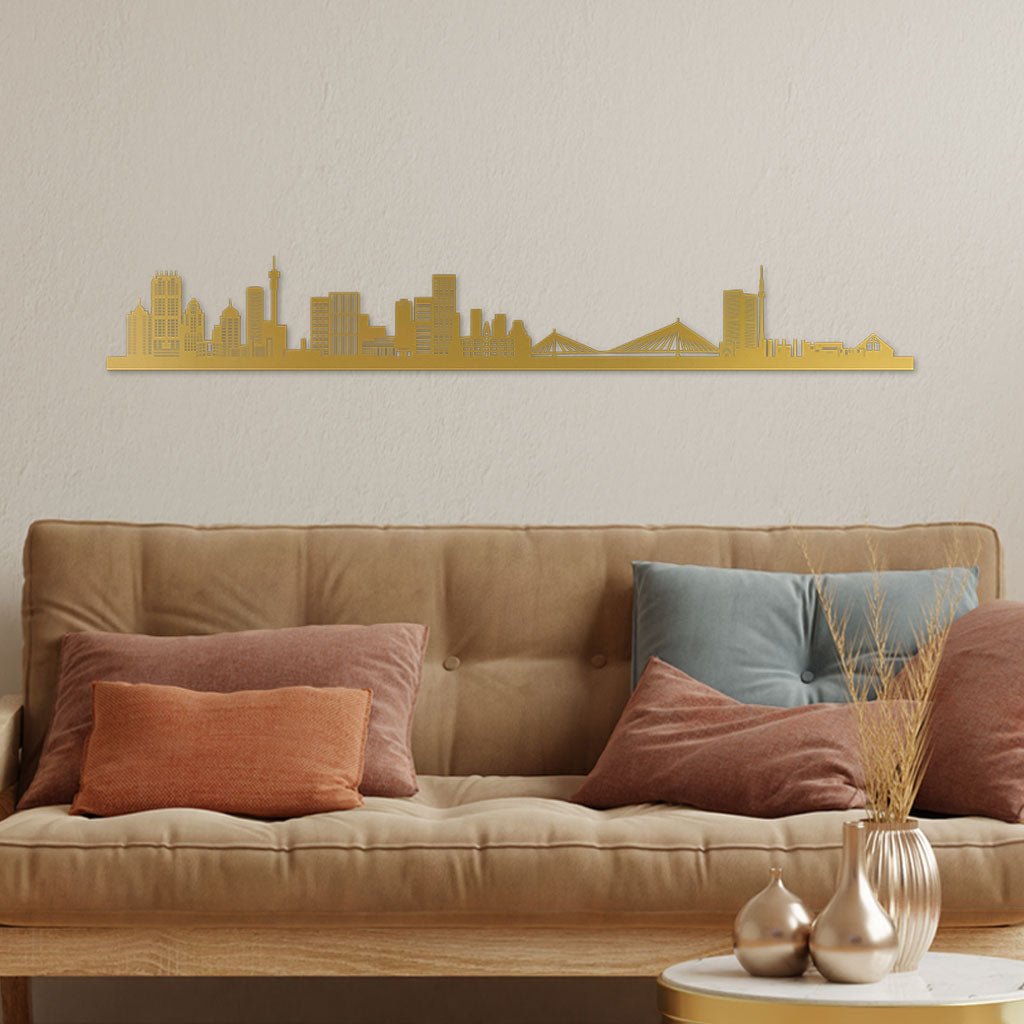 Johannesburg - Siluet City Silhouettes SkylineSGDJOHSGDJOHSmall - 23.6 in - 60 cmGoldNo, thank you