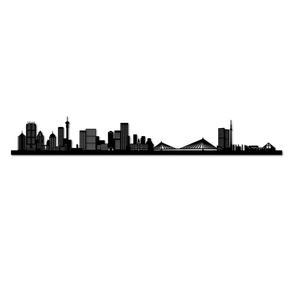 Johannesburg - Siluet City Silhouettes SkylineSMBJOHSMBJOHSmall - 23.6 in - 60 cmBlackNo, thank you