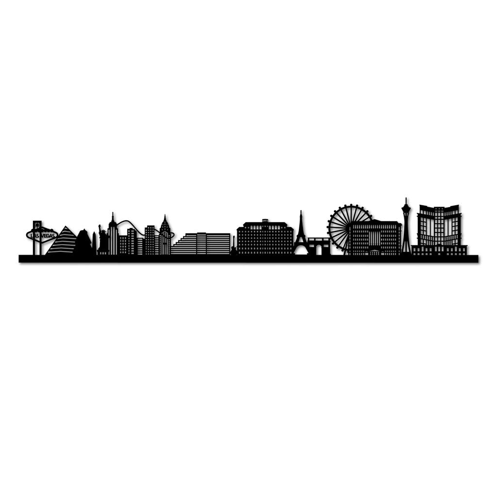 Las Vegas - Siluet City Silhouettes SkylineSMBLASSMBLASSmall - 23.6 in - 60 cmBlackNo, thank you