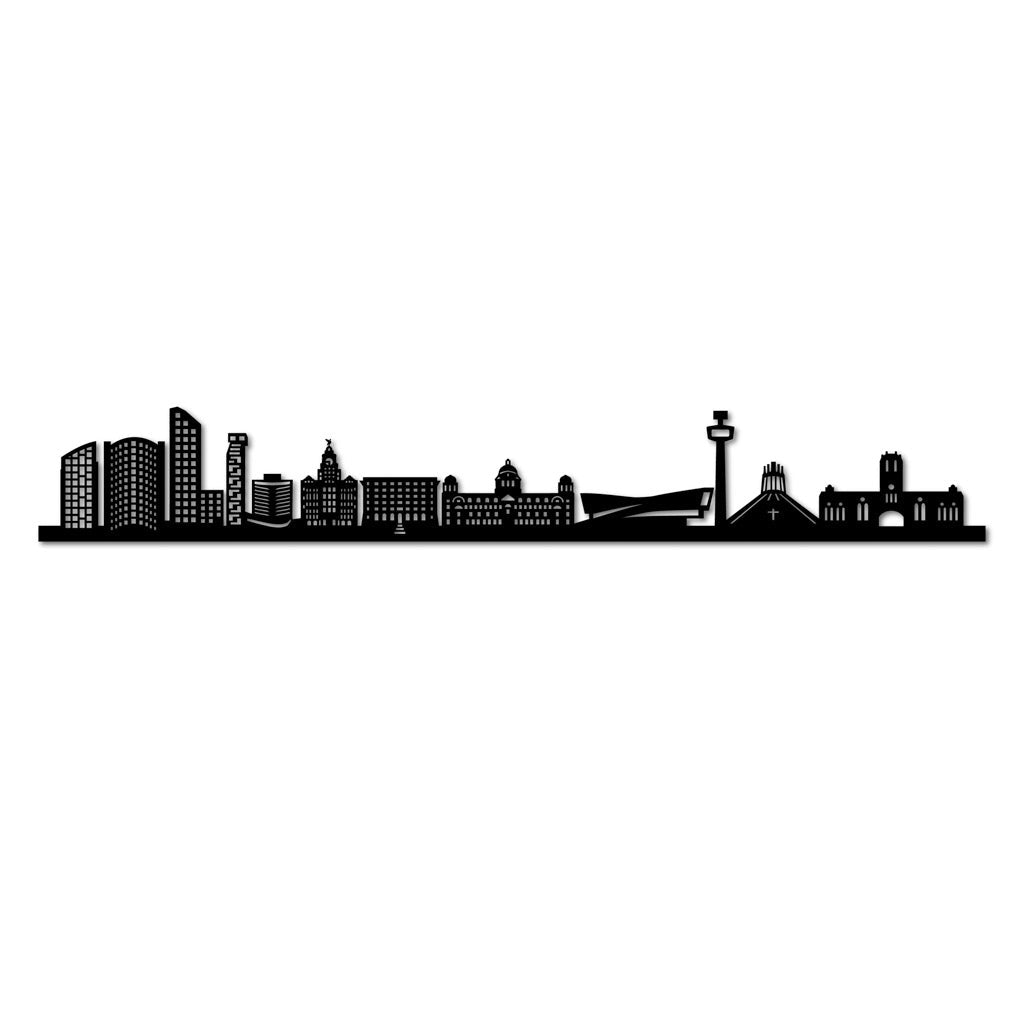 Liverpool - Siluet City Silhouettes SkylineSMBLIVSMBLIVSmall - 23.6 in - 60 cmBlackNo, thank you