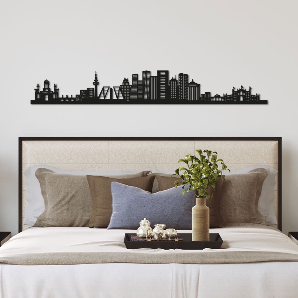 Madrid - Siluet City Silhouettes SkylineSMBMADSMBMADSmall - 23.6 in - 60 cmBlackNo, thank you