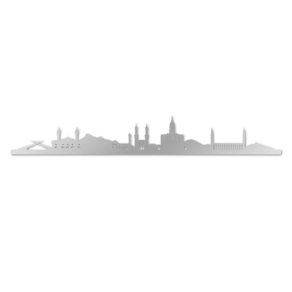 Mecca - Siluet City Silhouettes SkylineSSLMECSSLMECSmall - 23.6 in - 60 cmSilverNo, thank you