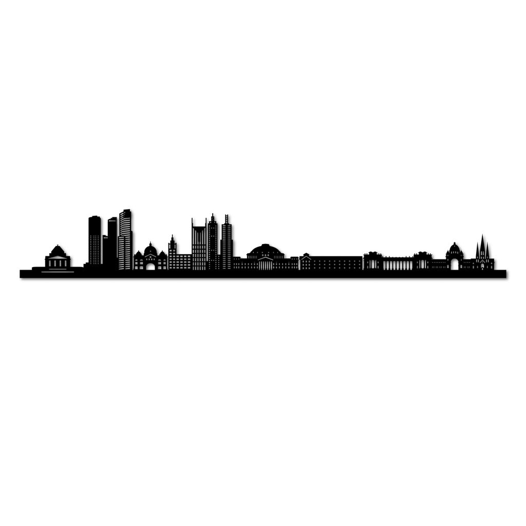 Melbourne - Siluet City Silhouettes SkylineSMBMELSMBMELSmall - 23.6 in - 60 cmBlackNo, thank you