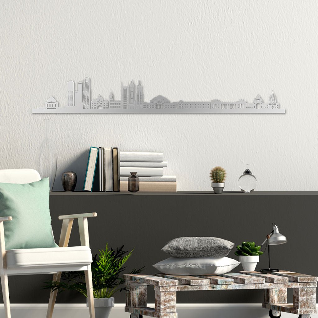 Melbourne - Siluet City Silhouettes SkylineSSLMELSSLMELSmall - 23.6 in - 60 cmSilverNo, thank you