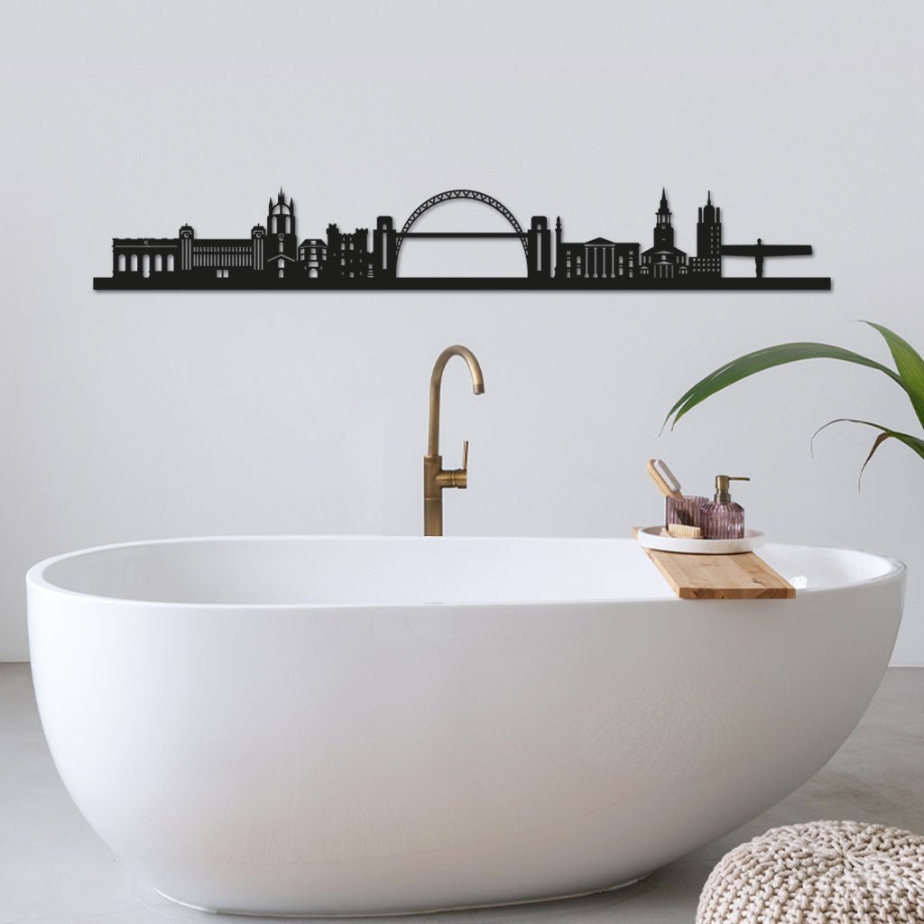 Newcastle - Siluet City Silhouettes SkylineSMBNCESMBNCESmall - 23.6 in - 60 cmBlackNo, thank you