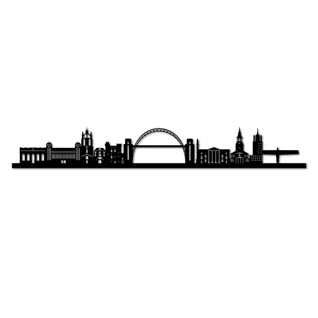Newcastle - Siluet City Silhouettes SkylineSMBNCESMBNCESmall - 23.6 in - 60 cmBlackNo, thank you