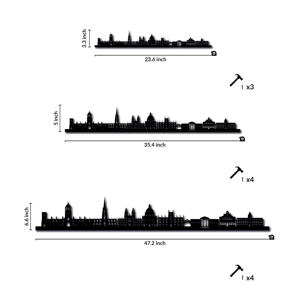 Oxford - Siluet City Silhouettes SkylineSSLOXF - YSSLOXF - YSmall - 23.6 in - 60 cmSilverYes, please