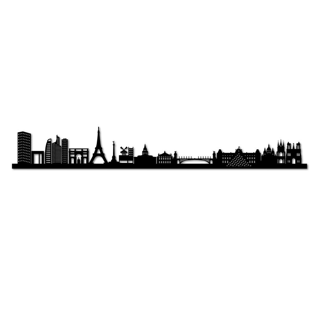 Paris - Siluet City Silhouettes SkylineSMBPARSMBPARSmall - 23.6 in - 60 cmBlackNo, thank you