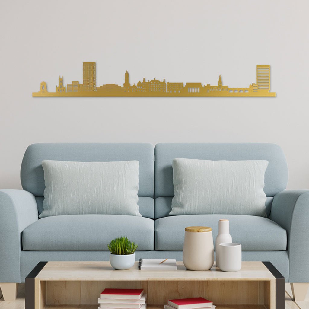 Sheffield - Siluet City Silhouettes SkylineSGDSHESGDSHESmall - 23.6 in - 60 cmGoldNo, thank you