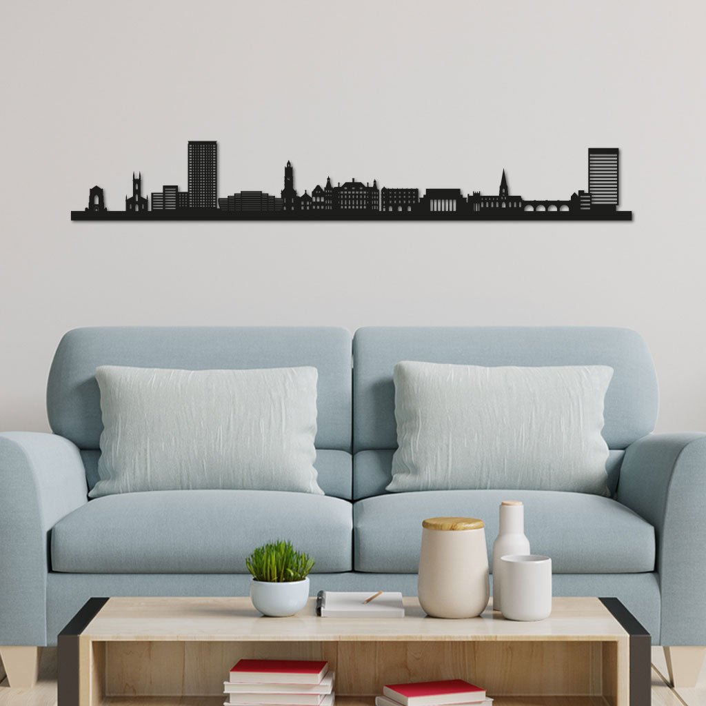 Sheffield - Siluet City Silhouettes SkylineSMBSHESMBSHESmall - 23.6 in - 60 cmBlackNo, thank you