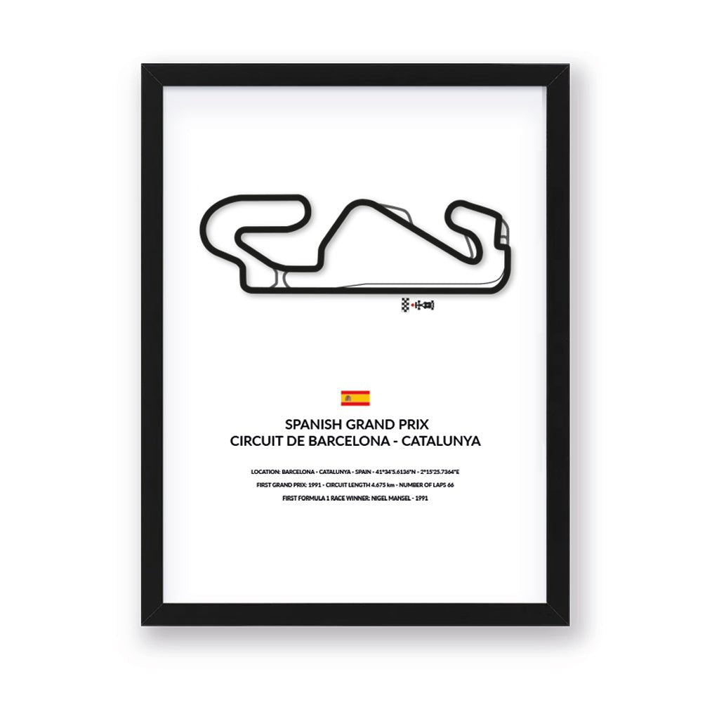 Spanish Grand Prix - Barcelona - Siluet City Silhouettes Wall artBCNGP3040BCNGP3040