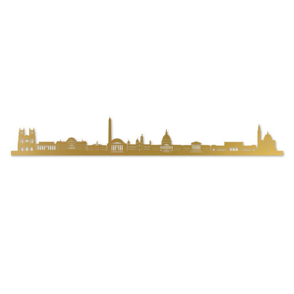 Washington DC - Siluet City Silhouettes SkylineSGDWASSGDWASSmall - 23.6 in - 60 cmGoldNo, thank you