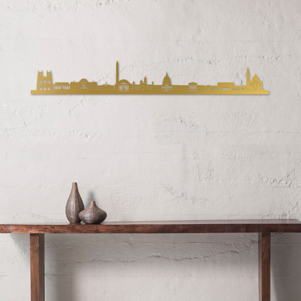 Washington DC - Siluet City Silhouettes SkylineSGDWASSGDWASSmall - 23.6 in - 60 cmGoldNo, thank you