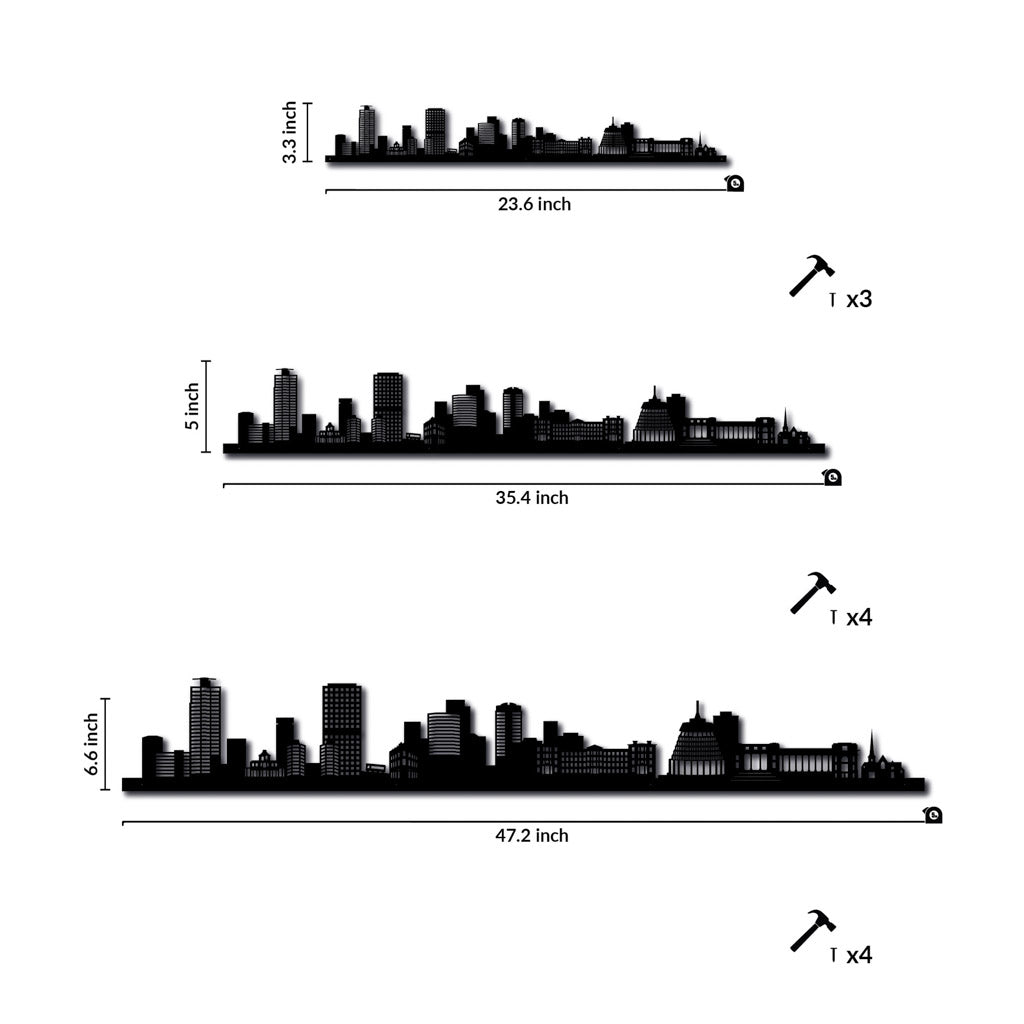 Wellington - Siluet City Silhouettes SkylineSSLWEL - YSSLWEL - YSmall - 23.6 in - 60 cmSilverYes, please